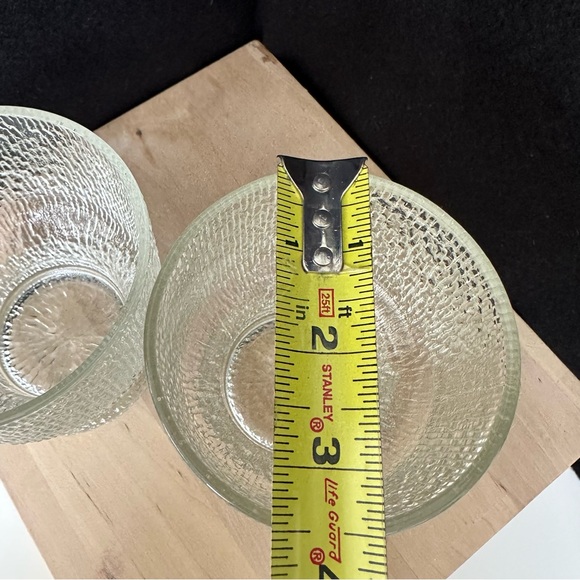 Two Indiana Glass Crystal Ice Old Fashioned Tumblers-Vintage - Picture 3 of 7